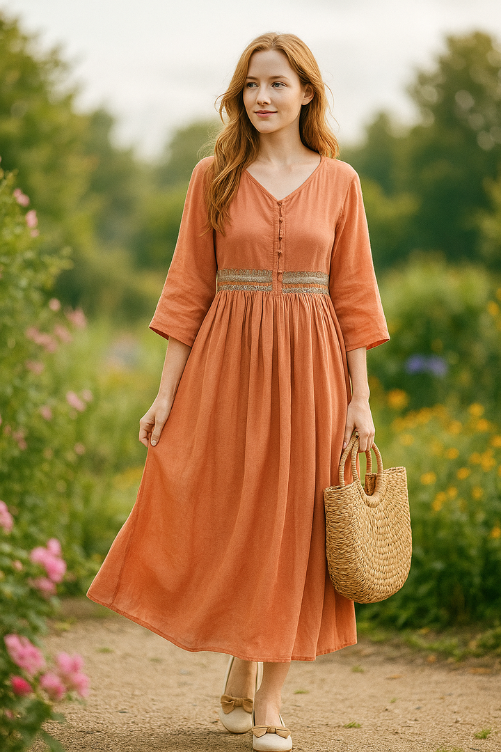 Lina™ - Embroidered Dress