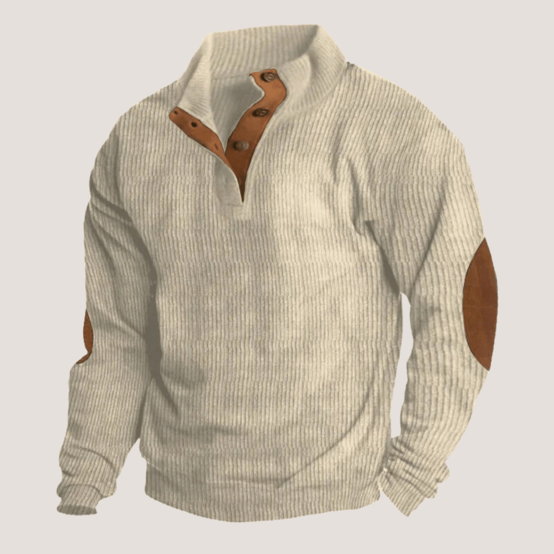 Edoardo™ - Corduroy Sweatshirt with Collar