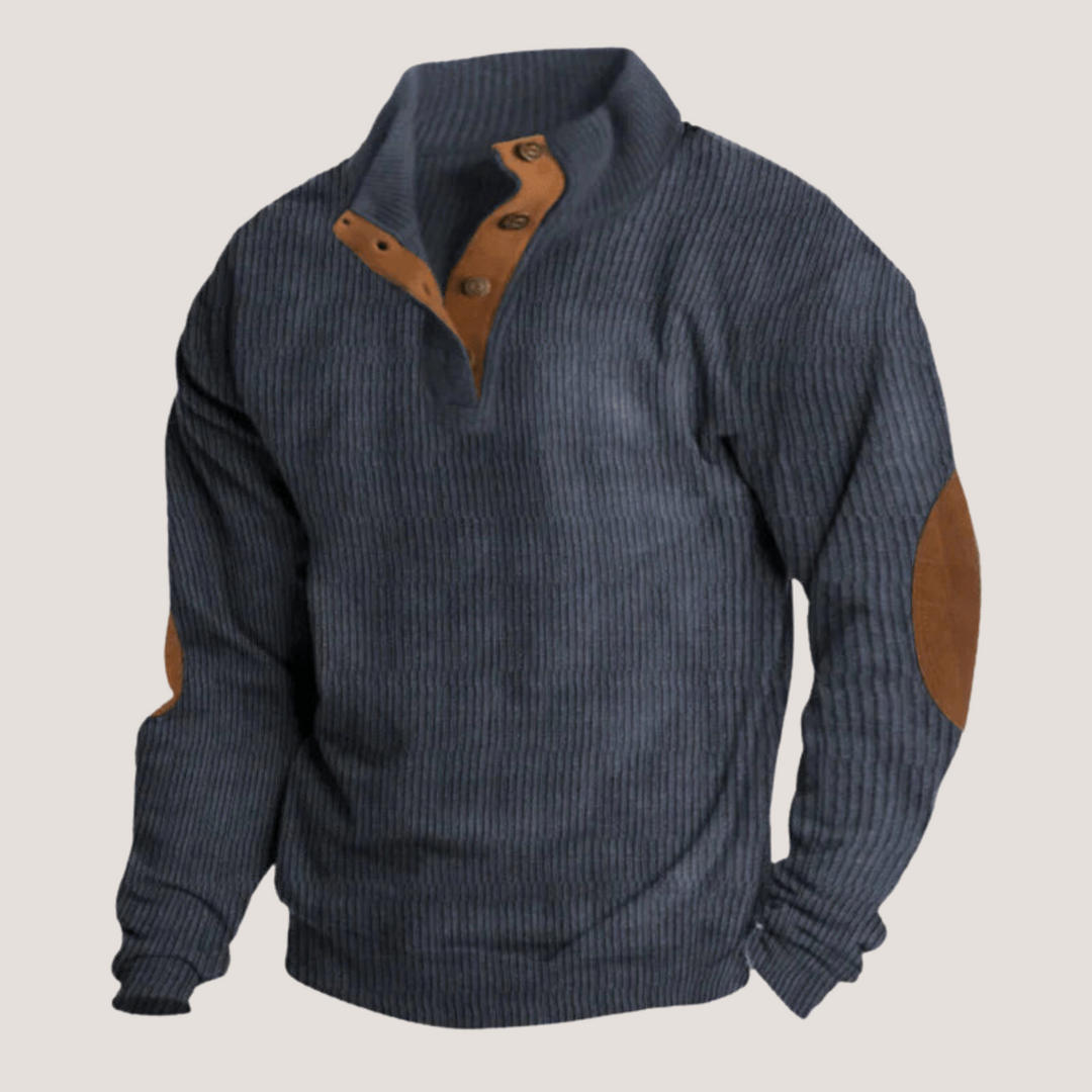 Edoardo™ - Corduroy Sweatshirt with Collar
