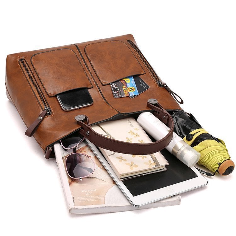 Avery™ Timeless Elegance | Leather Shoulder Bag