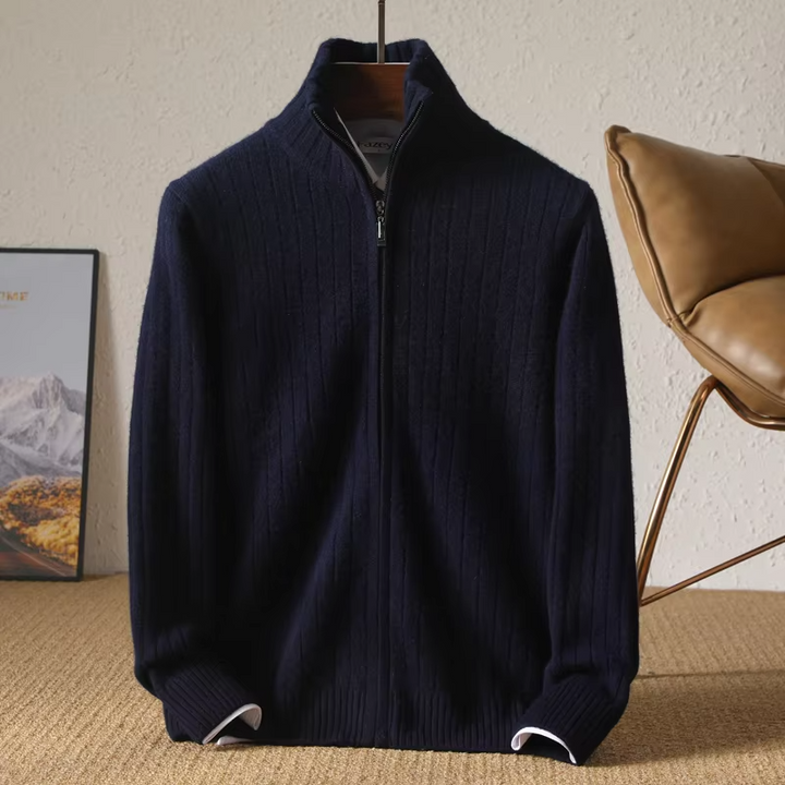 Owen - Comfortable Merino Wool Business Cardigan