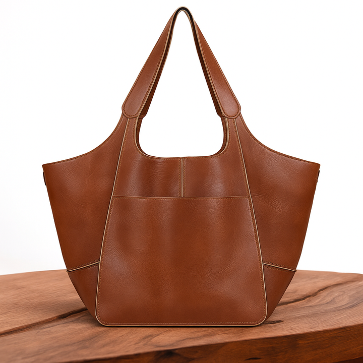 Scarlett™ Luxe Grandeur | Soft shoulder Leather bag