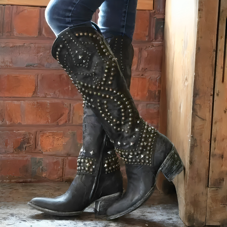 Laluna® | Western Knee-High Boots