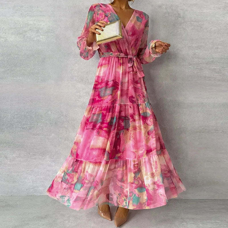 Grace - Elegant Floral Handmade Dress