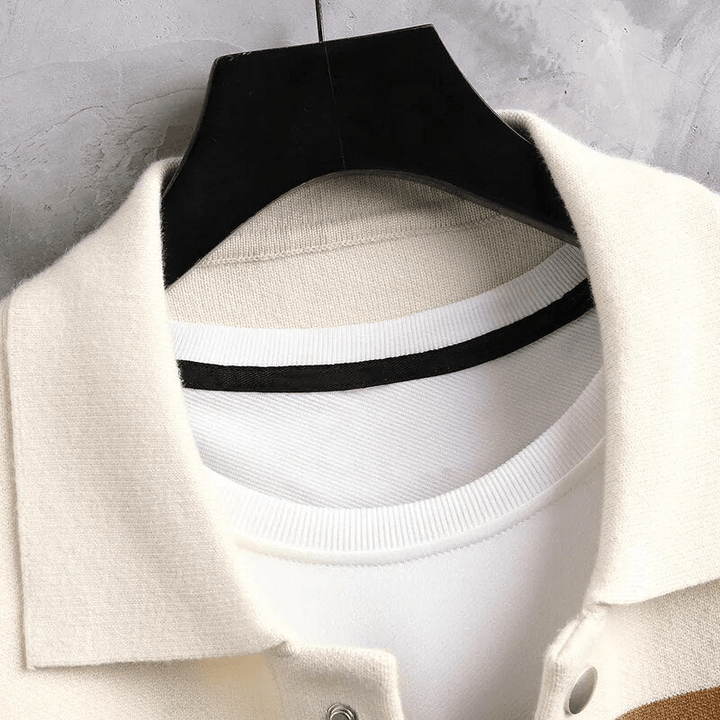 Nathan - Comfortable Striped Cardigan