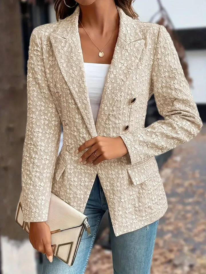 Savannah™ - Stylish Double Breasted Pockets Vintage Blazer