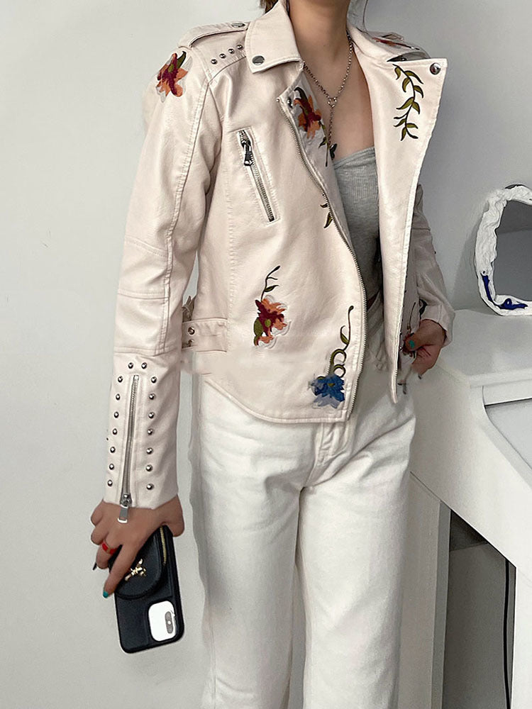 Lily™ - Modern Floral Jacket with Handmade Details