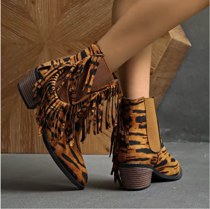 Laluna® | Luxury Fringe Ankle Boots