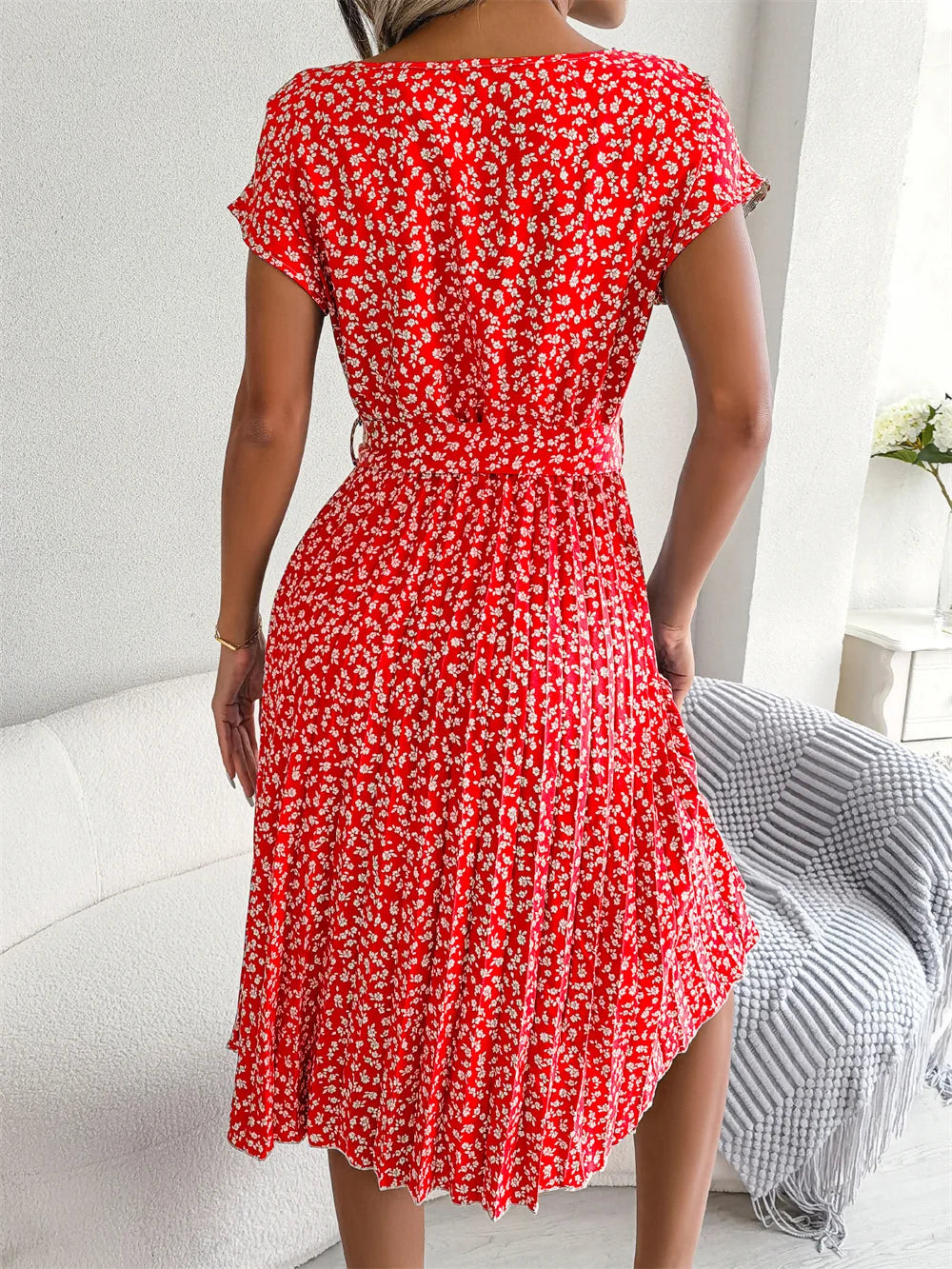 Victoria - Chic High Waist Spring Dress