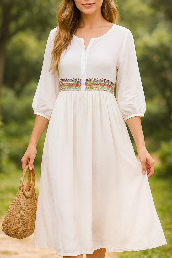 Lina™ - Embroidered Dress