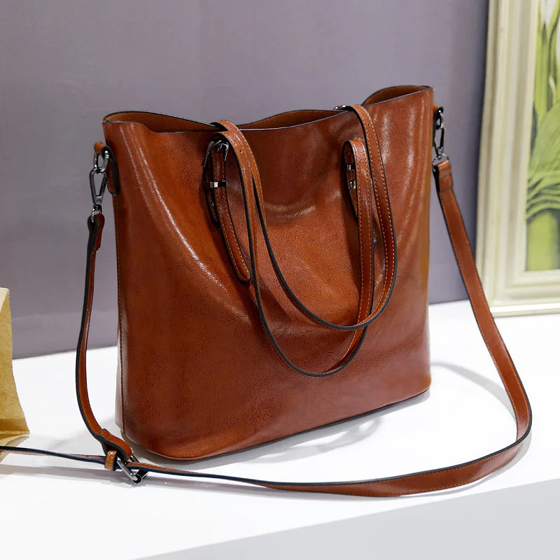Peyton™ Elegance | Vintage Shoulder Leather Handbag