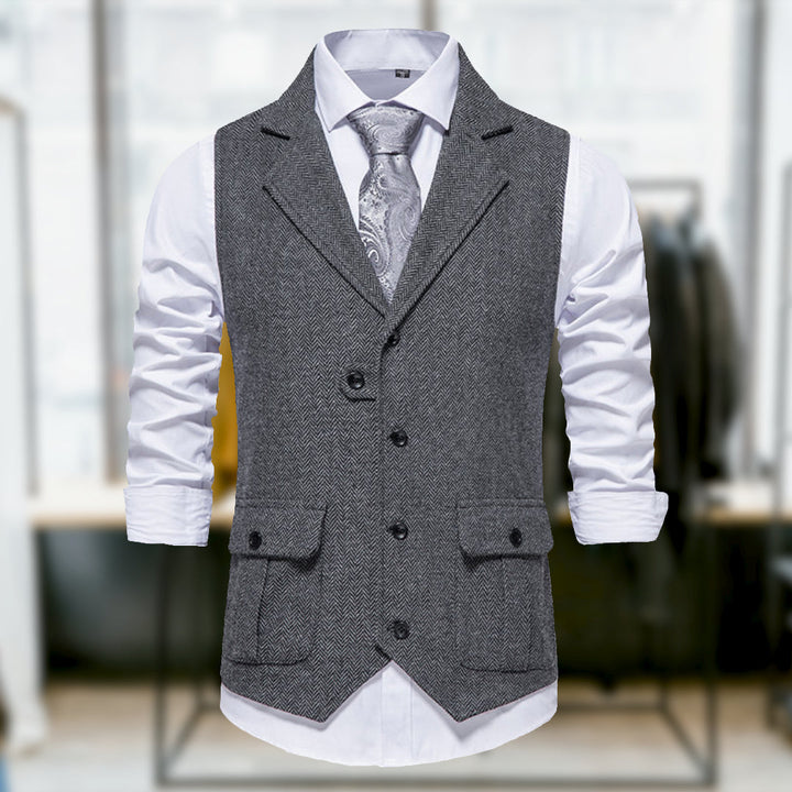 Wyatt - Comfortable Classic Retro Style Vest with Pockets