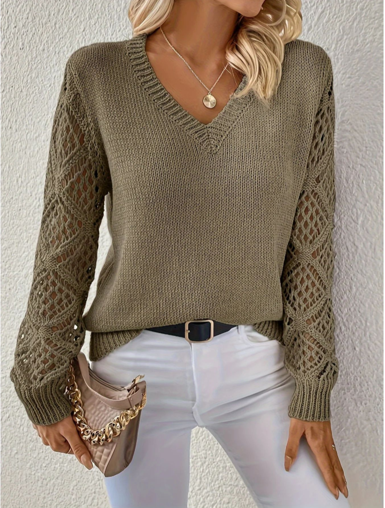 Aubrey™ - Soft V-Neck Sweater