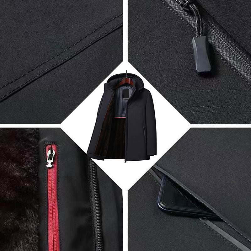 Jackson - Stylish Thick Hooded Parka Coat