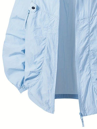 Carter - Outdoor Waterproof Windbreaker Jacket with Adjustable Hood