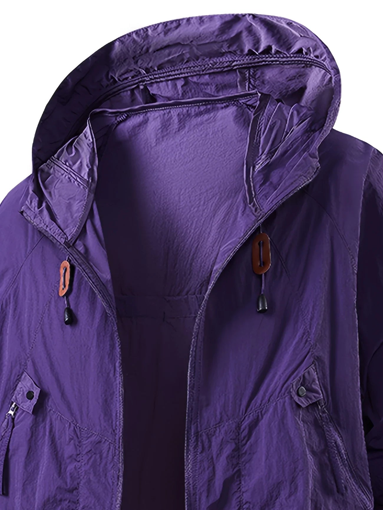 Carter - Outdoor Waterproof Windbreaker Jacket with Adjustable Hood
