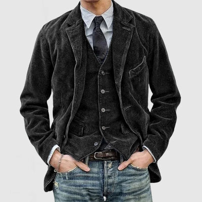 Miles - Stylish Vintage Blazer and Vest Set
