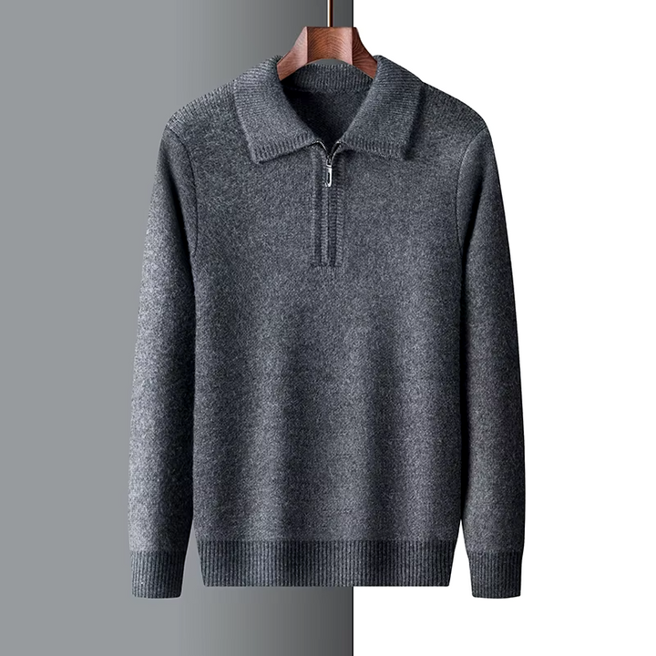 Isaac - Soft Warm Quarter Zip Sweater