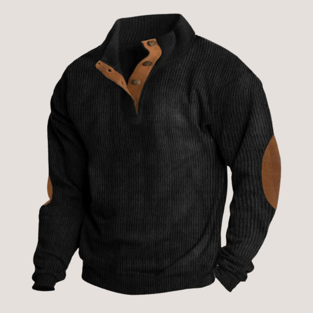 Edoardo™ - Corduroy Sweatshirt with Collar