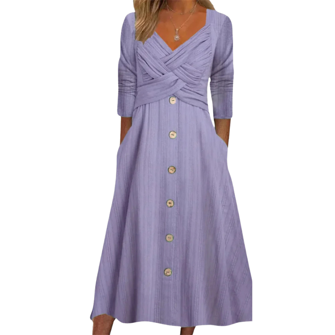 Ella™ - Elegant tummy coverage dress