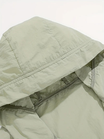 Carter - Outdoor Waterproof Windbreaker Jacket with Adjustable Hood