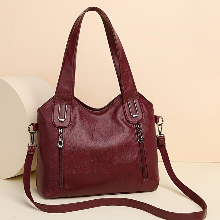Lily™ Luxe Statement I Retro Tote Shoulder Leather Bag