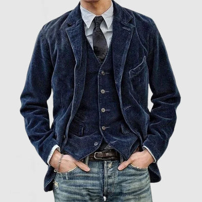 Miles - Stylish Vintage Blazer and Vest Set