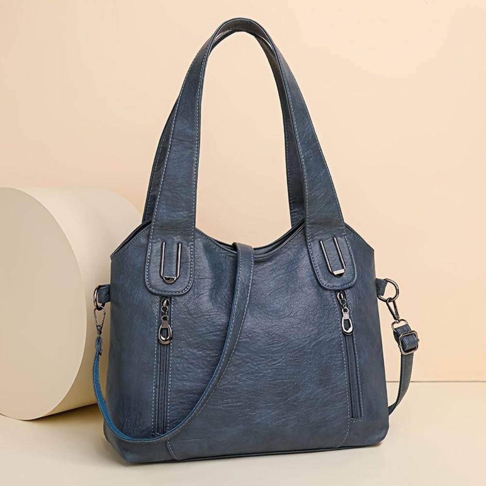 Lily™ Luxe Statement I Retro Tote Shoulder Leather Bag