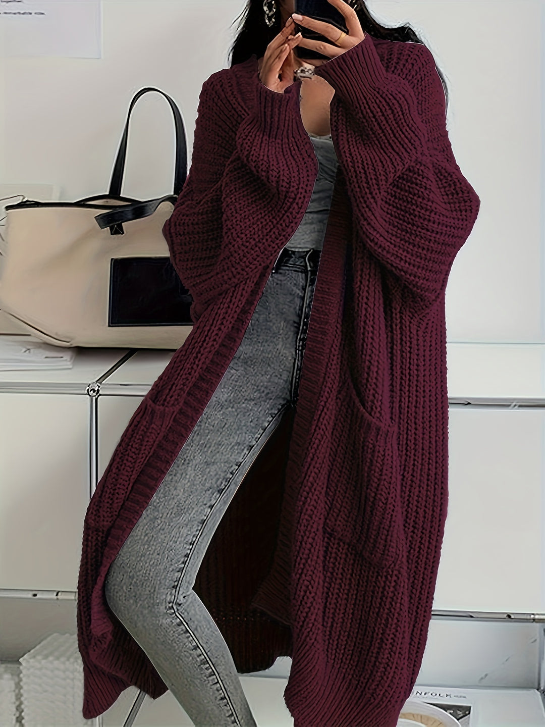 Isla™ – Long Cozy Knit Cardigan