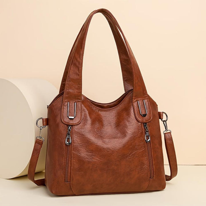 Lily™ Luxe Statement I Retro Tote Shoulder Leather Bag