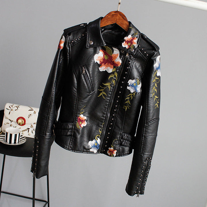 Lily™ - Modern Floral Jacket with Handmade Details