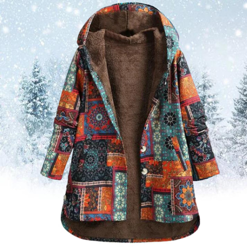 Vicky | Floral Hoodie Jacket