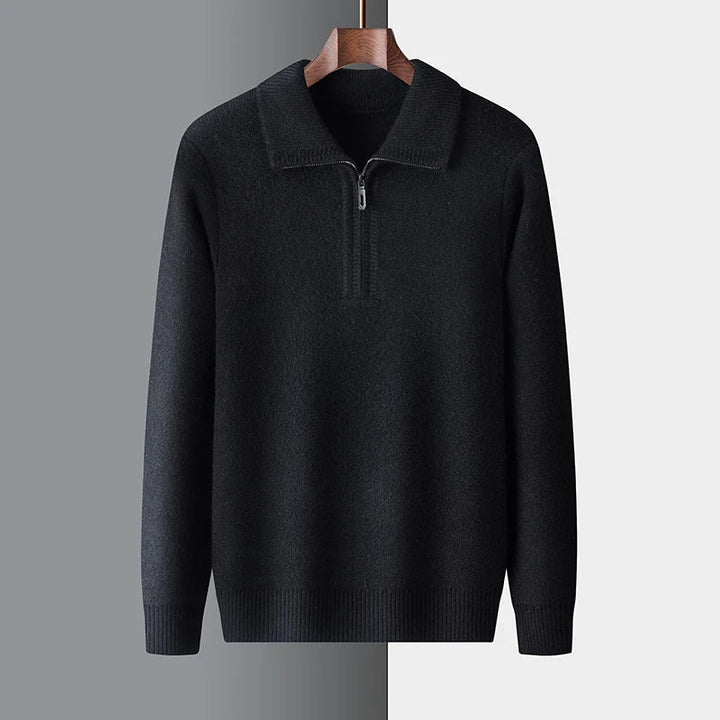 Isaac - Soft Warm Quarter Zip Sweater