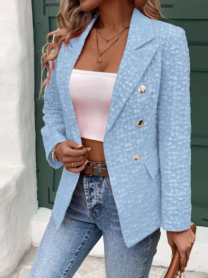 Savannah™ - Stylish Double Breasted Pockets Vintage Blazer