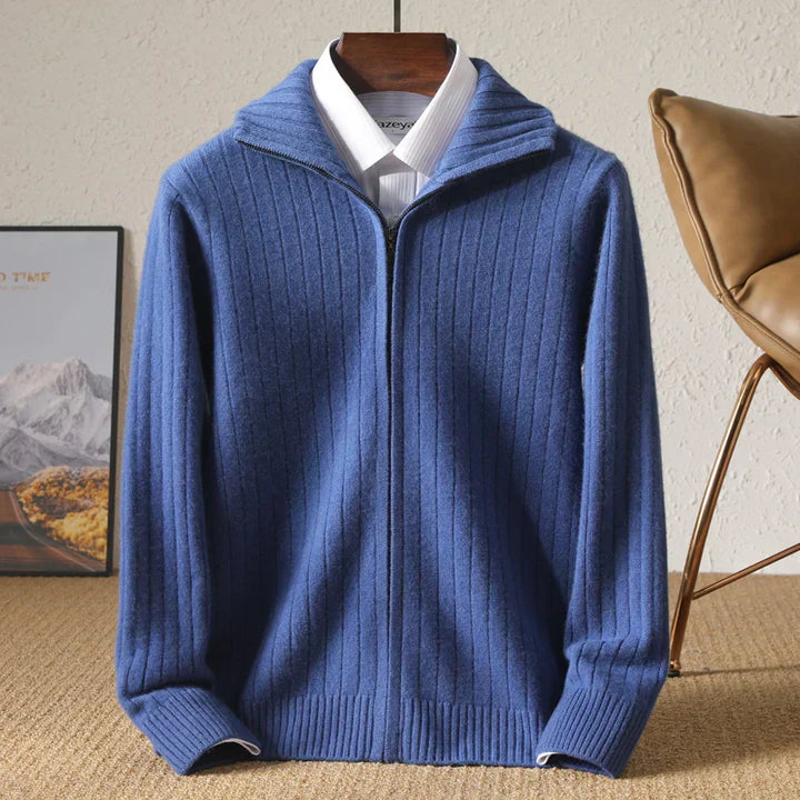 Owen - Comfortable Merino Wool Business Cardigan