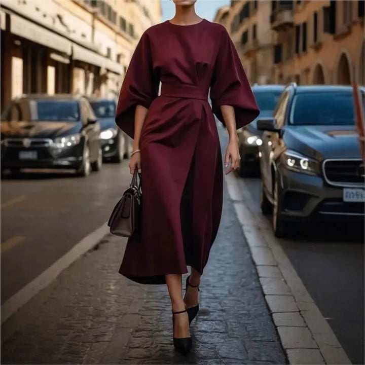 Isabella - Comfy Casual Round Neck Dress