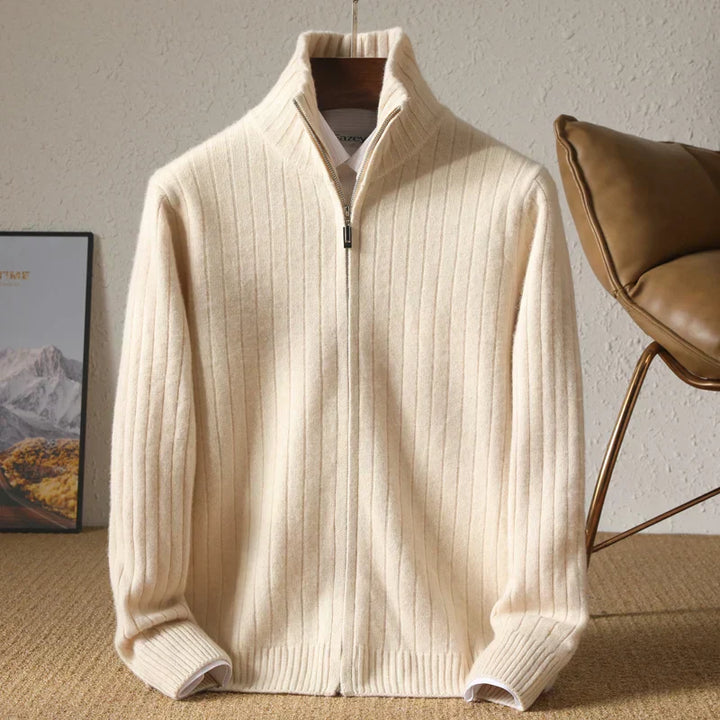 Owen - Comfortable Merino Wool Business Cardigan