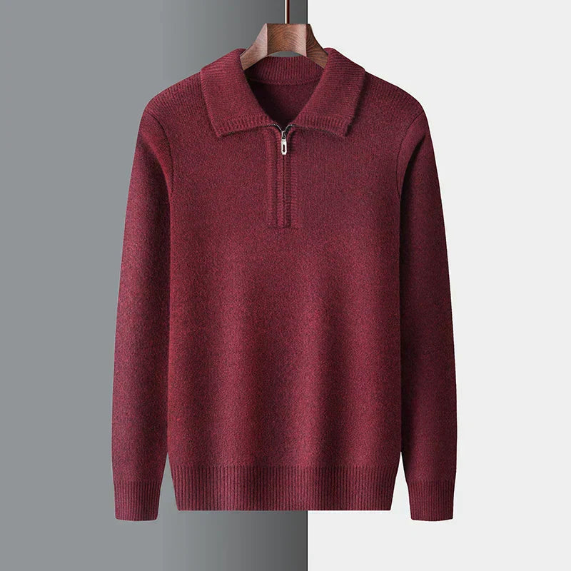 Isaac - Soft Warm Quarter Zip Sweater