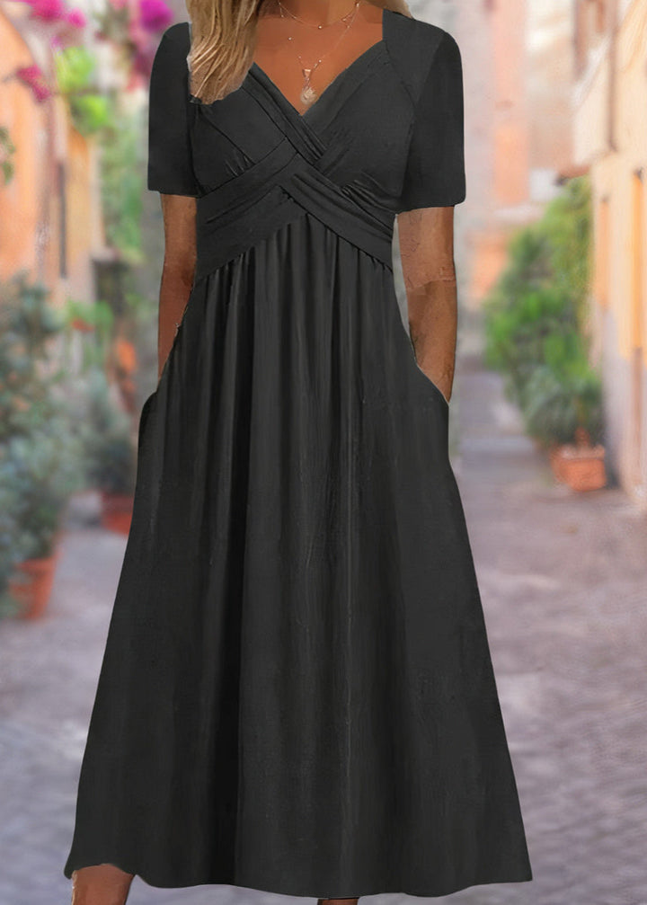 Aria™ - Comfortable V-Neck Dress