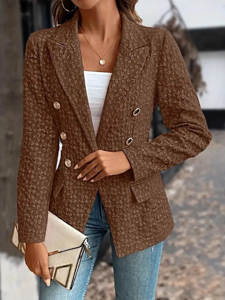Savannah™ - Stylish Double Breasted Pockets Vintage Blazer