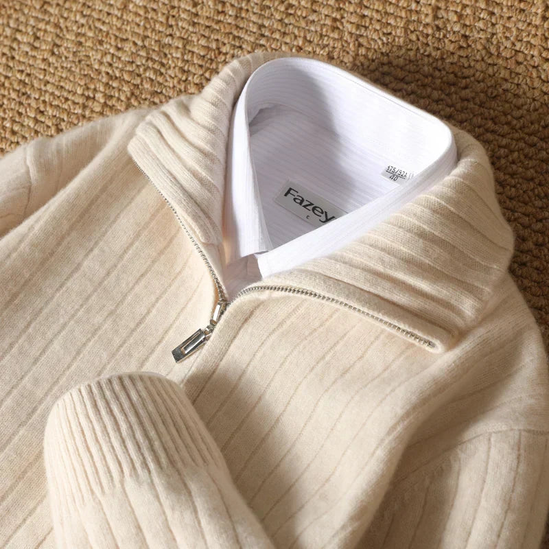 Owen - Comfortable Merino Wool Business Cardigan