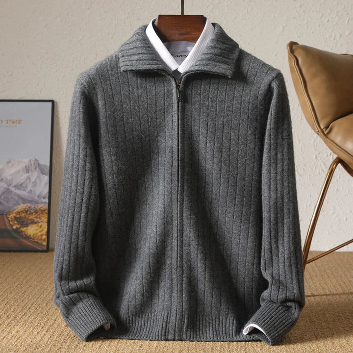 Owen - Comfortable Merino Wool Business Cardigan