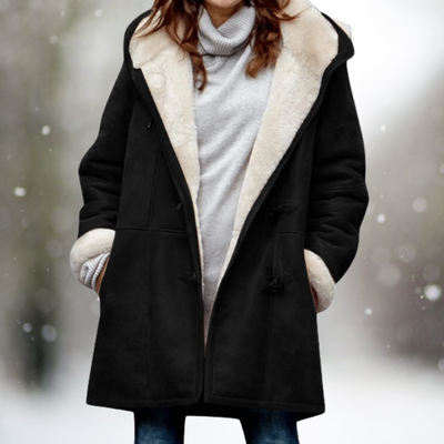 Amelia - Premium Suede Fleece Hooded Jacket