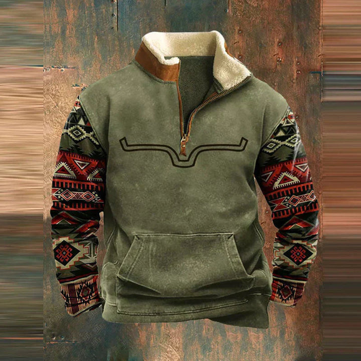 James - Vintage Comfy Pullover Zip