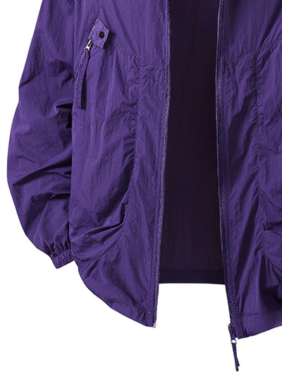 Carter - Outdoor Waterproof Windbreaker Jacket with Adjustable Hood