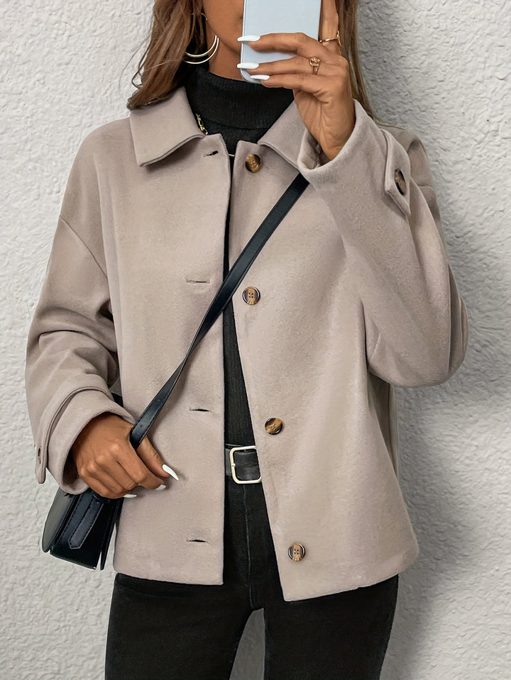 Clara™ – Elegant Structured Blazer Coat