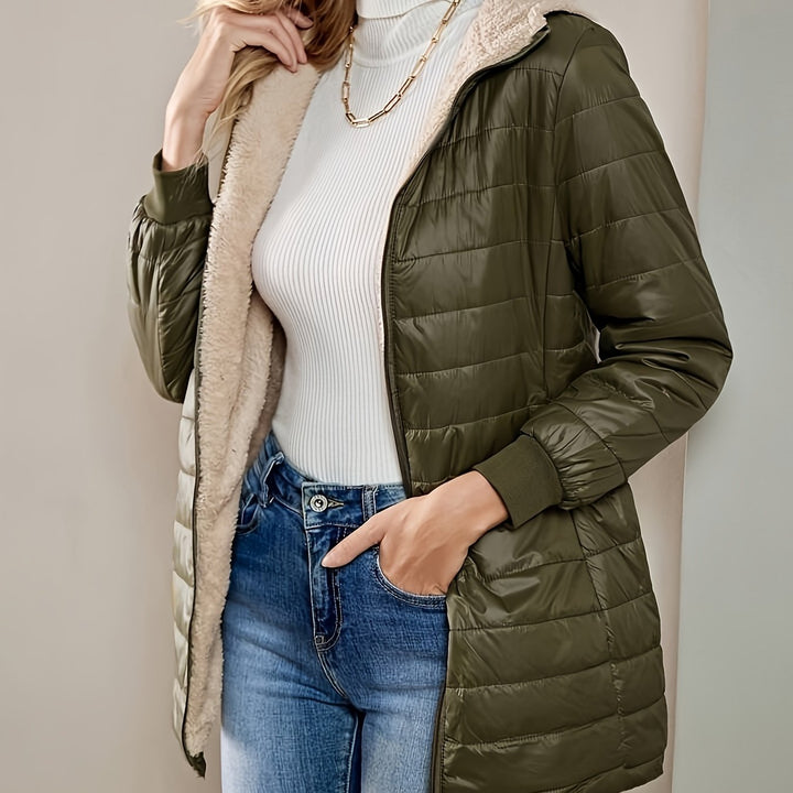 Liana™ – Fleece-Lined Zip-Up Coat