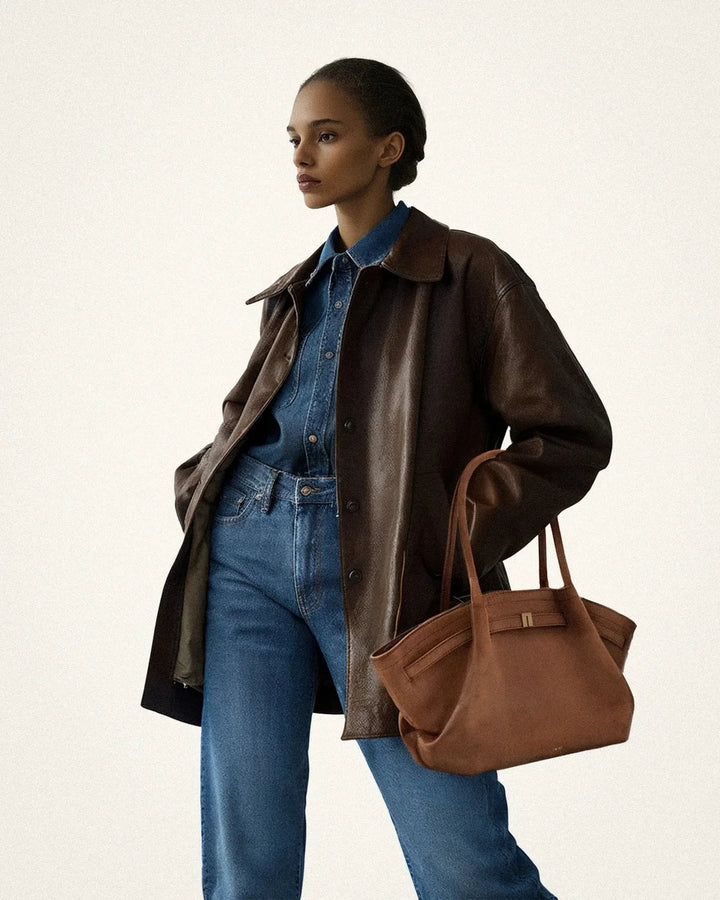 Riley™ - Micro Leather Suede Underarm Bag