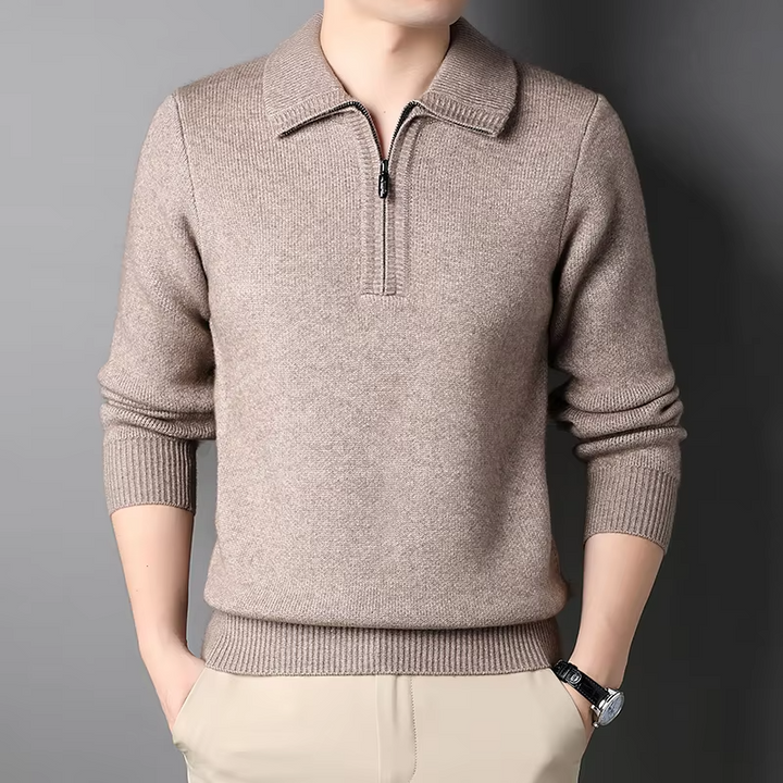 Isaac - Soft Warm Quarter Zip Sweater