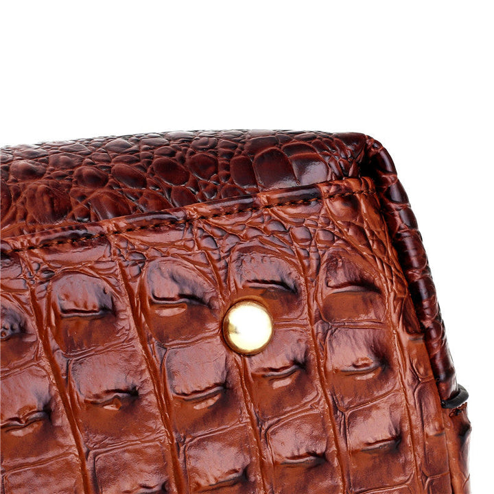 Ella™ Classic Croc | Versatile Vintage Leather Bag